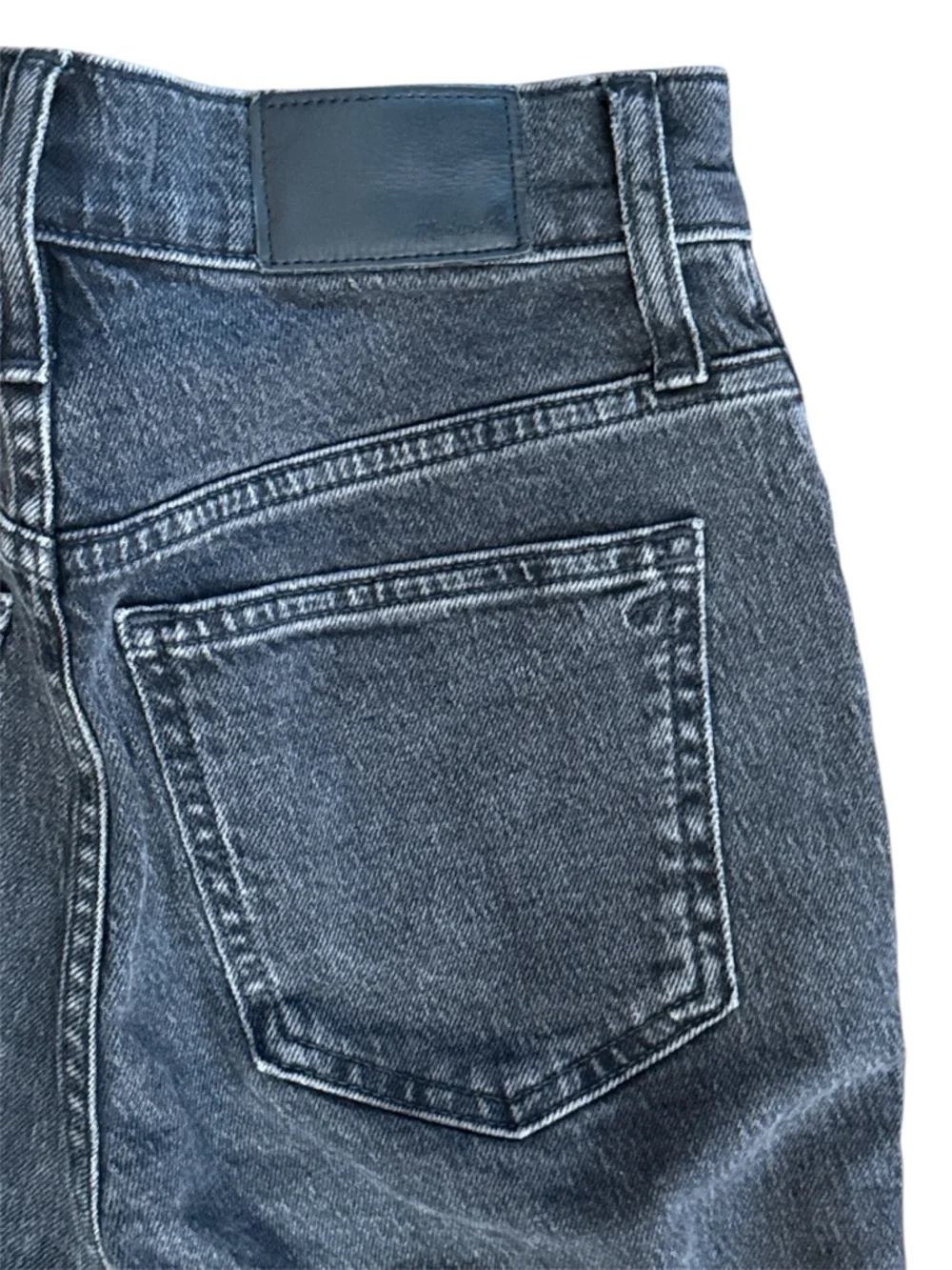 MADEWELL The Perfect Vintage Jeans High Rise Gray Wash Stretchy Size 23 EUC - Picture 6 of 11